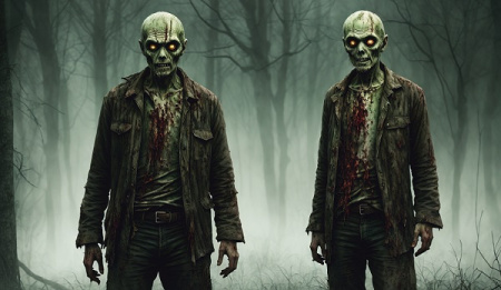 بهترین عکس های زامبی ساخته شده با هوش مصنوعی