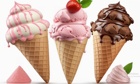 عکس انواع بستنی های قیفی