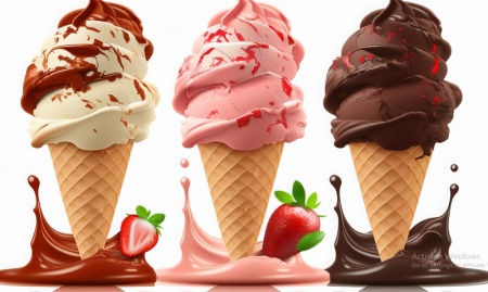 عکس بستنی قیفی با کیفیت بالا