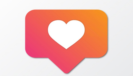 دانلود طرح وکتور لایک اینستاگرام