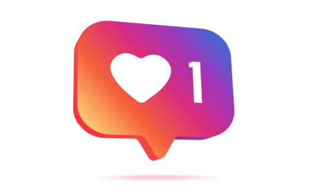 دانلود وکتور سه بعدی لایک اینستاگرام