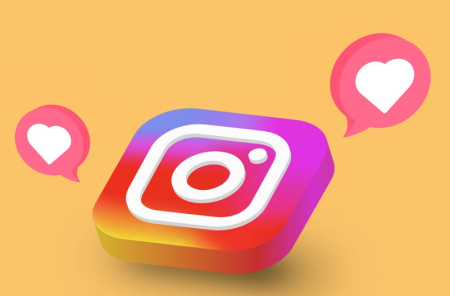 وکتور لایه باز لایک اینستاگرام