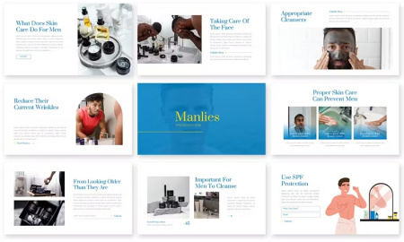 قالب آماده پاورپوینت Manlies