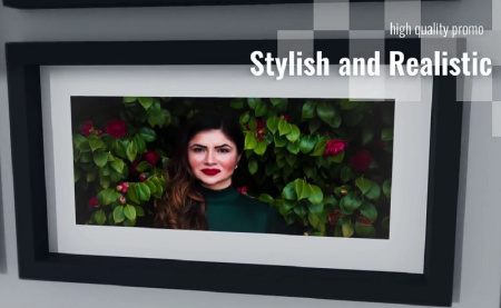 پروژه افتر افکت افتتاحیه مینیمال با قاب عکس