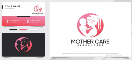 دانلود کارت ویزیت لایه باز مامایی