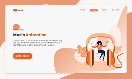 پروژه افتر افکت انیمیشنی اپلیکیشن موسیقی Music App