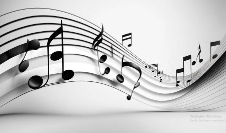 عکس هنری از نت موسیقی