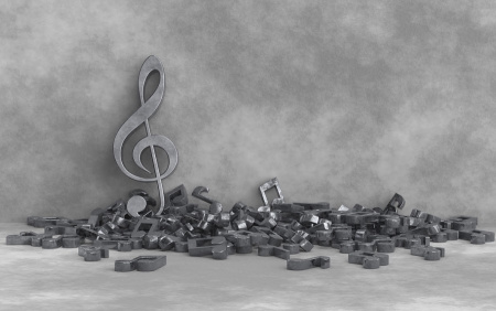 عکس زیبا از نت موسیقی
