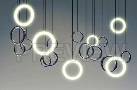 دانلود فوتیج آویزهای نئونی Hanging Neon Rings