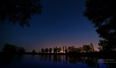 آسمان شب عکس ماه برای پروفایل