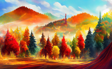 تصاویر منظره تابلو فرش