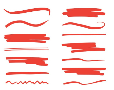 خط براش قرمز برای ادیت در جی اف ایکس دانلود