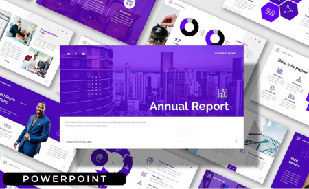 پاورپوینت گزارش عملکرد annual report company business
