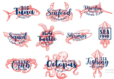 دانلود لوگوی غذای دریایی