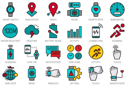36 آیکون ساعت هوشمند Smart Watch