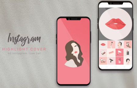 دانلود کاور هایلایت اینستاگرام آرایشگری