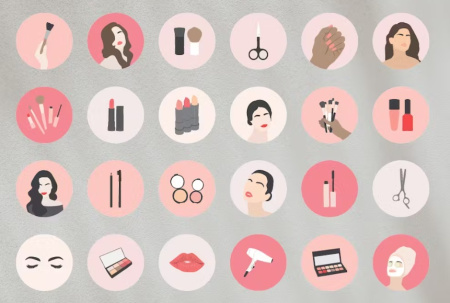 کاور هایلایت اینستاگرام آرایشگری و زیبایی