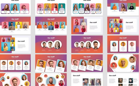 تم پاورپوینت برای معرفی اعضای تیم Team Members