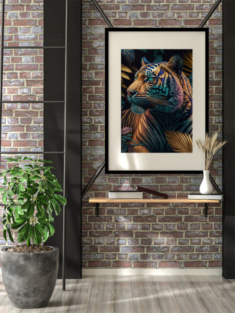 عکس ببر خلاقانه برای چاپ تابلو دکوراتیو، پوستر و تیشرت