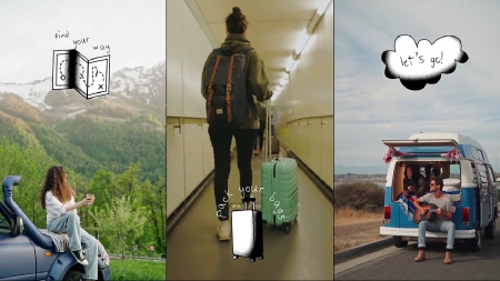 دانلود پروژه افتر افکت تایتل های مسافرت Travel Titles