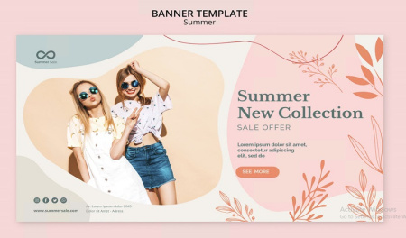 بنر پوشاک زنانه لایه باز