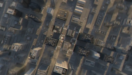 پروژه آماده افتر افکت نمایش لوگو از میان آسمان خراش های شهر