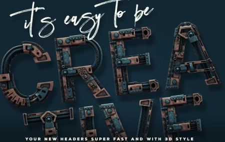 فونت های سه بعدی انگلیسی