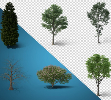 دانلود 20 فایل لایه باز درخت