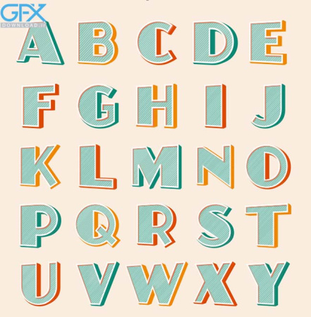 حروف الفبای انگلیسی زیبا