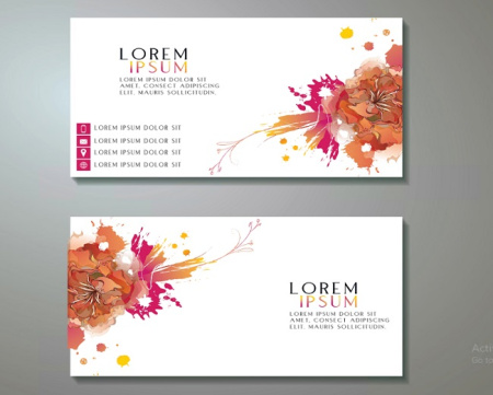 3 وکتور لایه باز کارت ویزیت هنری