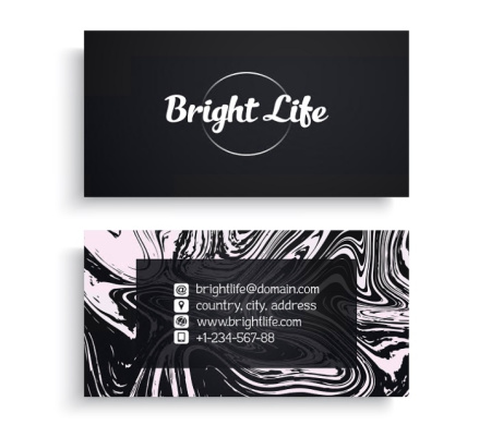 دانلود وکتور کارت ویزیت هنری