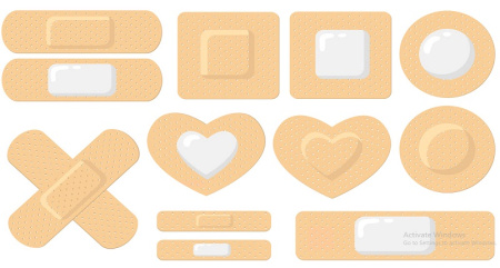 وکتور چسب زخم لایه باز