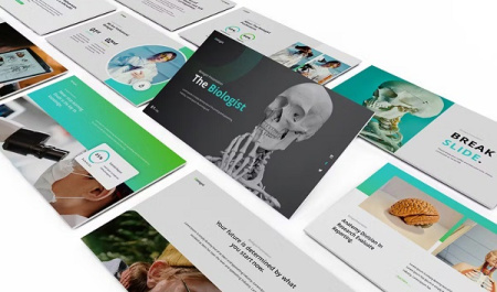 قالب پاورپوینت زیست شناسی The Biologist