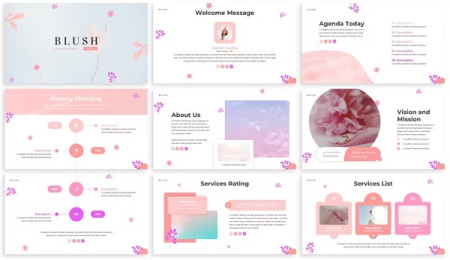 قالب پاورپوینت گل Floral Design