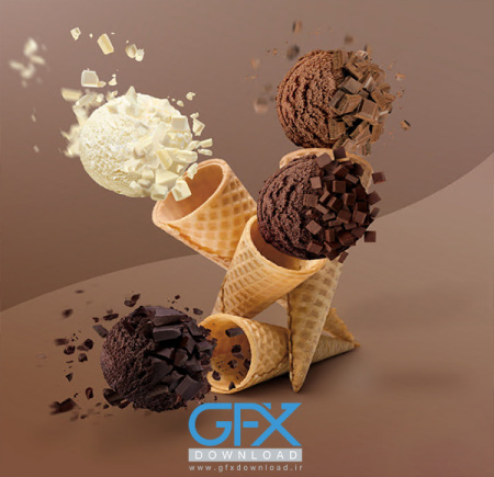 عکس بستنی قیفی بزرگ