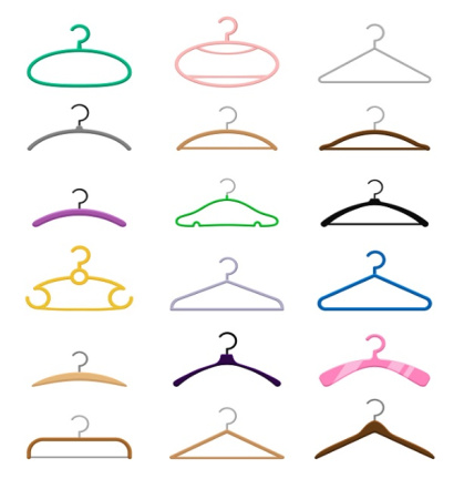 دانلود وکتور چوب لباسی لایه باز