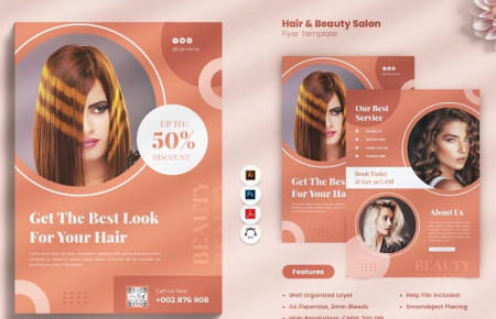 کاتالوگ لایه باز رنگ مو و سالن زیبایی