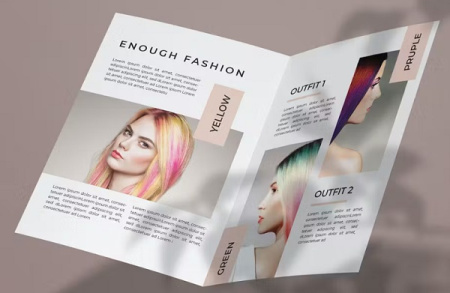 کاتالوگ و بروشور لایه باز رنگ مو