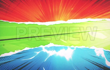 فوتیج بک گراند کتاب کمیک قدیمی Vintage Comic Book Background