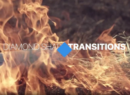 دانلود ترانزیشن پریمیر با شکل الماس Diamond Shape