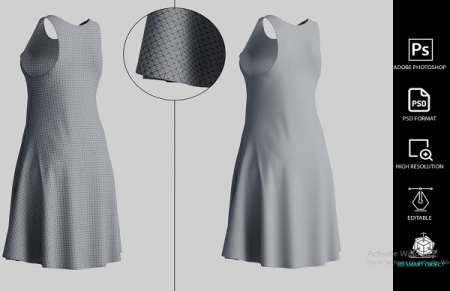 طرح لایه باز موکاپ لباس زنانه