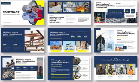 قالب پاورپوینت جوشکاری صنعتی Construction & Engineering