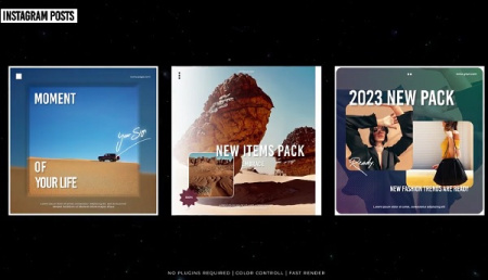 پروژه افتر افکت 6 پست اینستاگرام فشن و مد