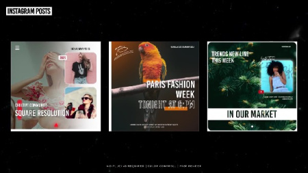 پروژه آماده افتر افکت 6 پست اینستاگرام فشن و مد