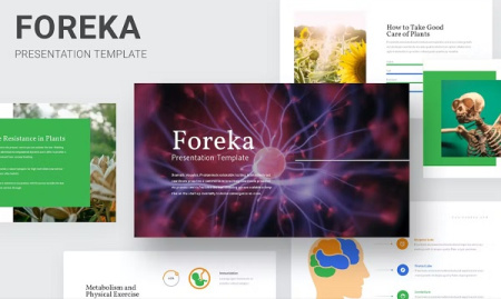 دانلود قالب پاورپوینت زیست شناسی Foreka