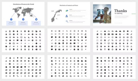 قالب آماده پاورپوینت زیست شناسی Foreka