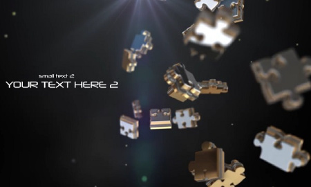 پروژه پریمیر عناوین با پازل های طلایی Gold Puzzle