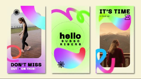 دانلود پروژه پریمیر 16 استوری اینستاگرام گرادیانت