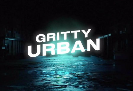 پروژه پریمیر نمایش لوگوی گرانجی Gritty Urban