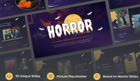 تم ترسناک پاورپوینت Horror